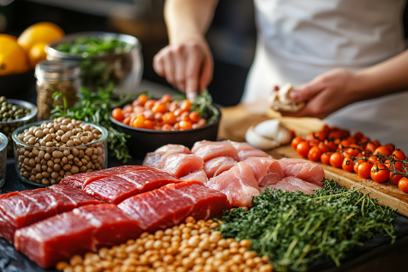 Сімейний обід з здоровими стравами